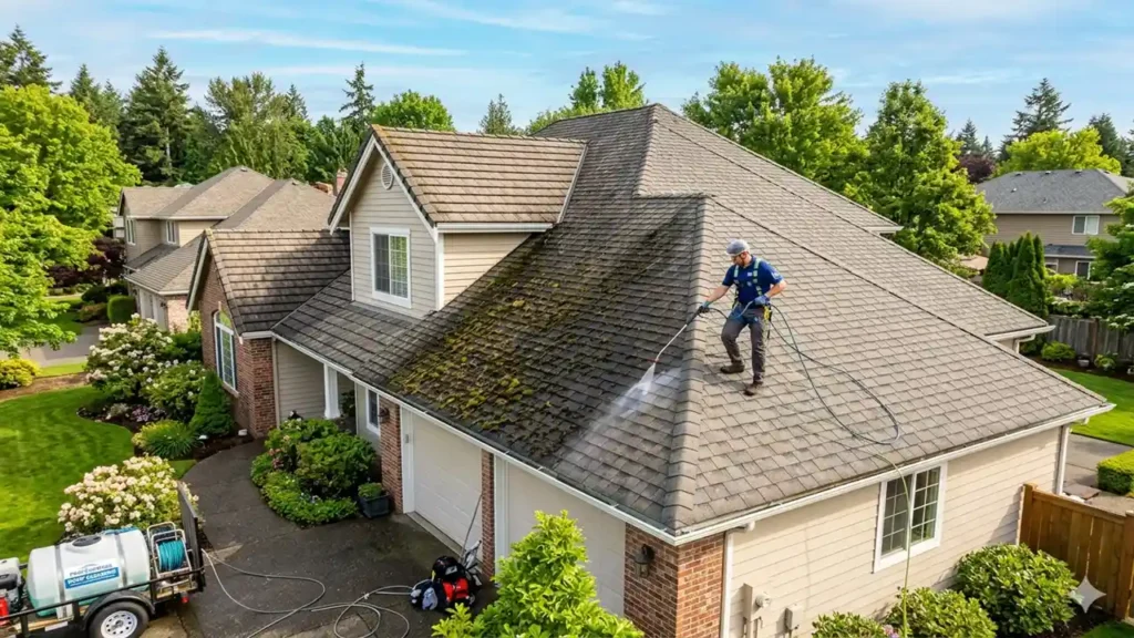 roof washing near me​