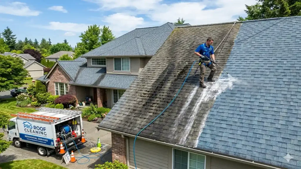 roof washing service​