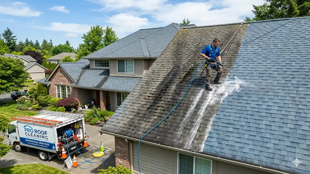 Roof Washing Service Guide to Professional