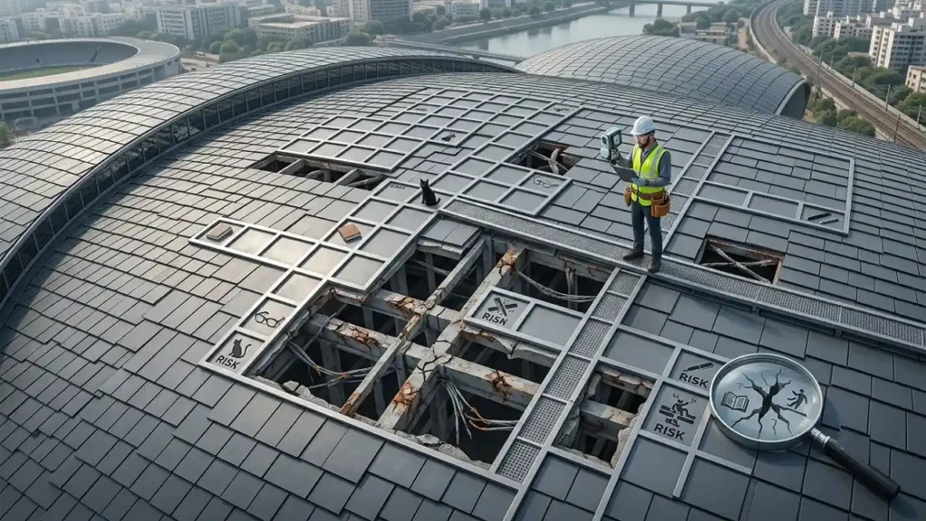curved roof crossword