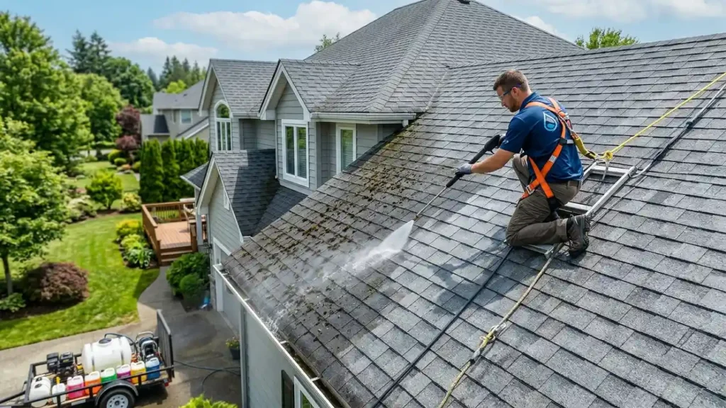 roof pressure washing near me​